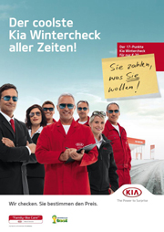 Coole Kia-Aktion: Wintercheck zum Wunschpreis